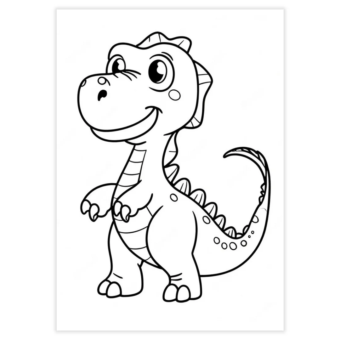 Desenhos para Colorir - Dinossauros - imagem 1