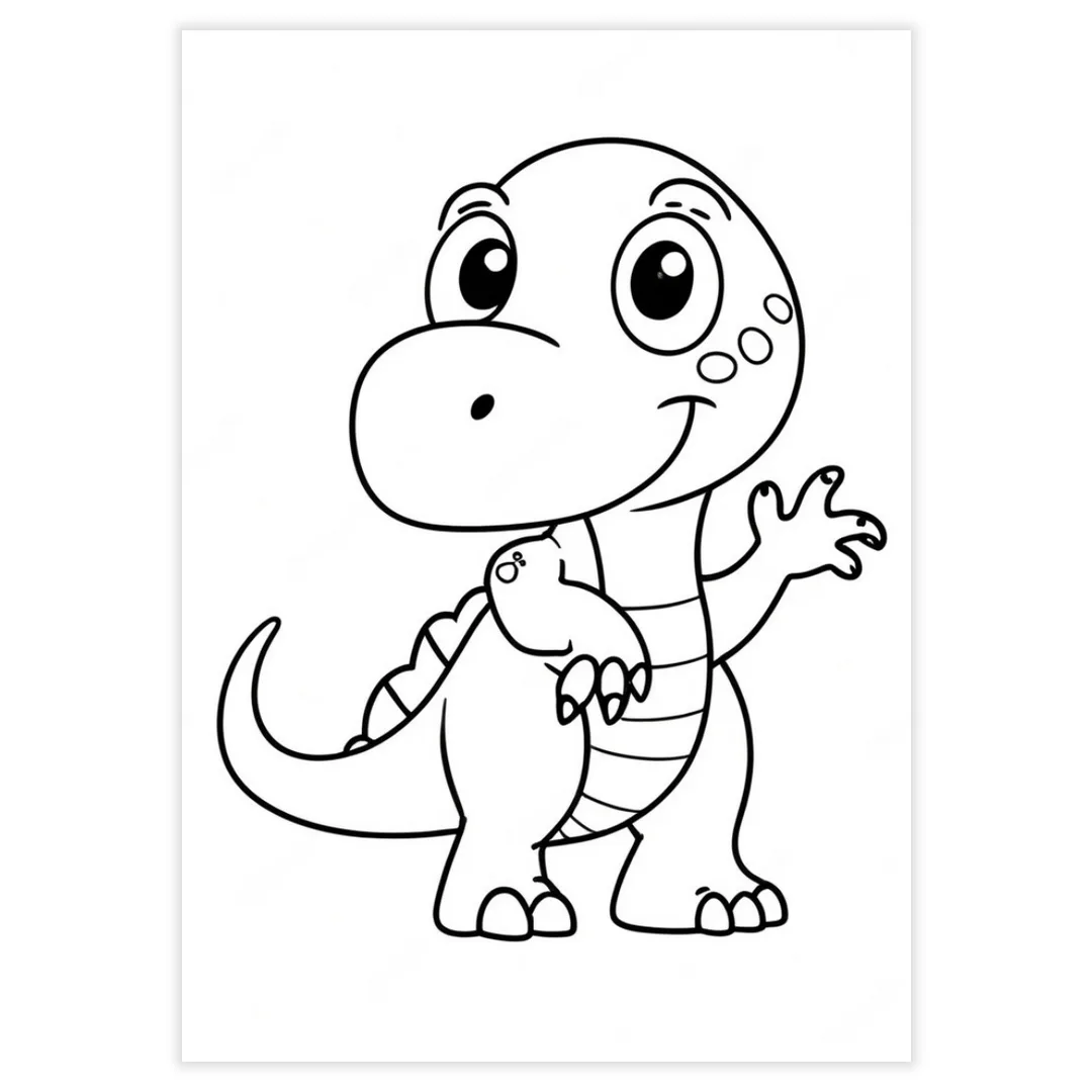 Desenhos para Colorir - Dinossauros - imagem 2