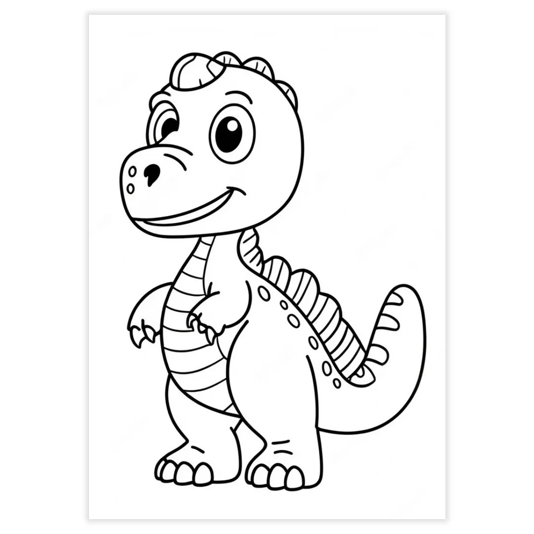 Desenhos para Colorir - Dinossauros - imagem 3
