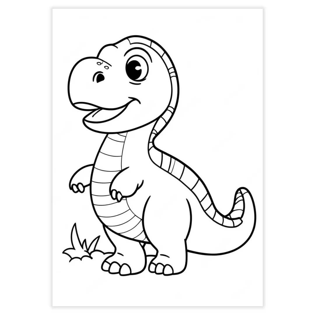 Desenhos para Colorir - Dinossauros - imagem 9