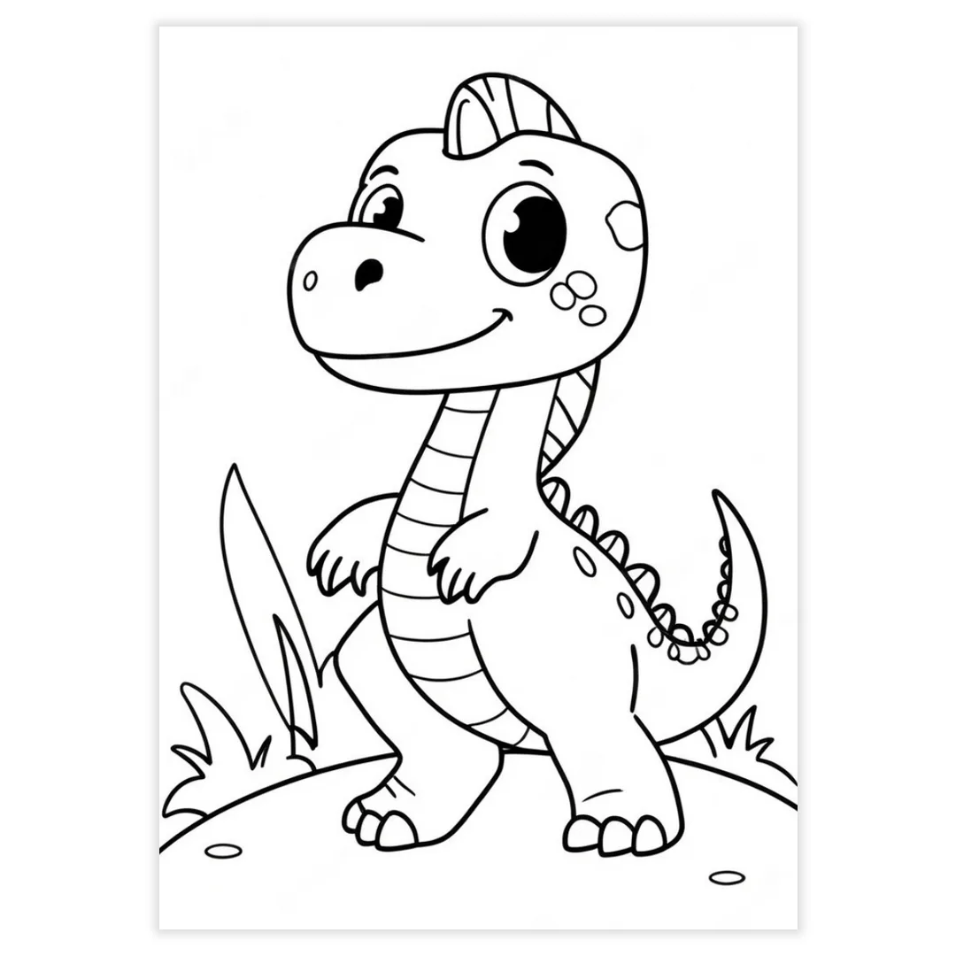 Desenhos para Colorir - Dinossauros - imagem 10