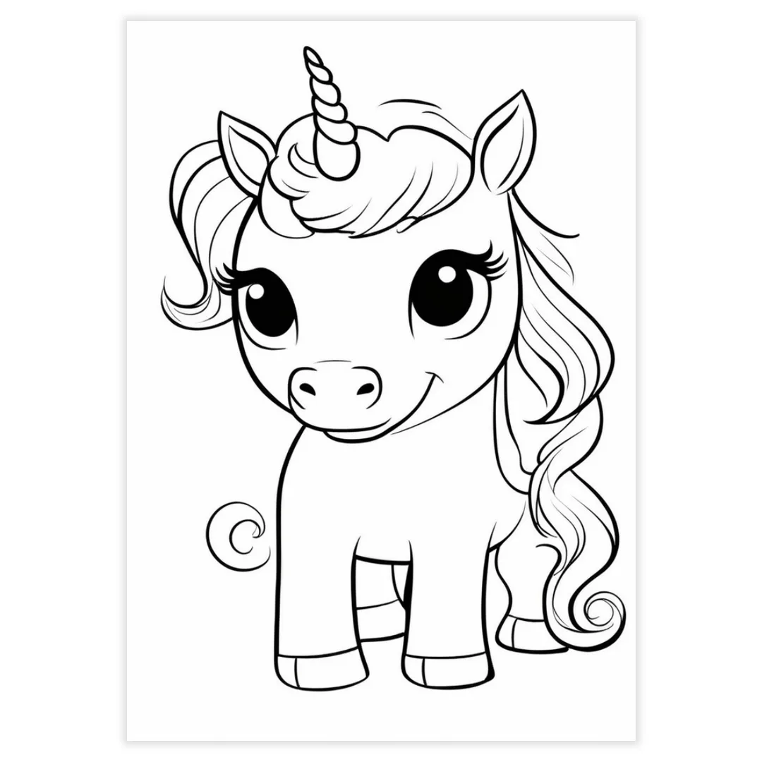 Desenhos para Colorir - Unicórnios - imagem 3