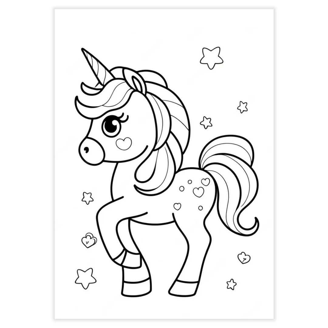 Desenhos para Colorir - Unicórnios - imagem 6