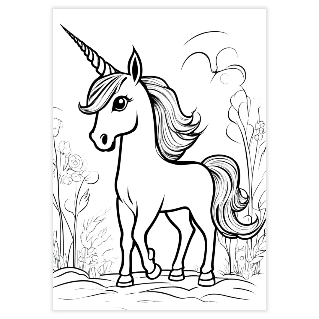 Desenhos para Colorir - Unicórnios - imagem 8
