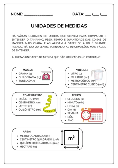 Unidades de Medida do 1º ao 5º ano - imagem 1
