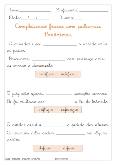 Produção de Frases e Textos em Letra Cursiva V2 - imagem 8