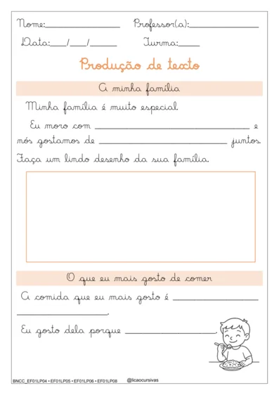 Produção de Frases e Textos em Letra Cursiva V2 - imagem 14
