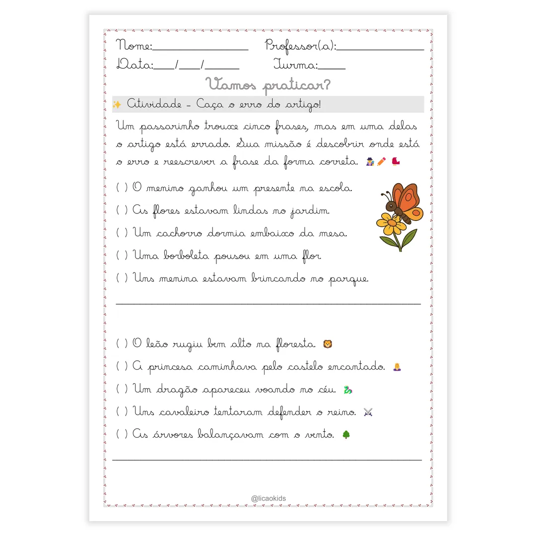 Classes Gramaticais em Letra Cursiva - imagem 6
