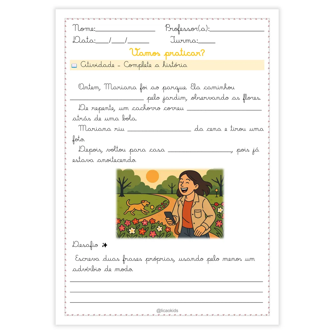 Classes Gramaticais em Letra Cursiva - imagem 14