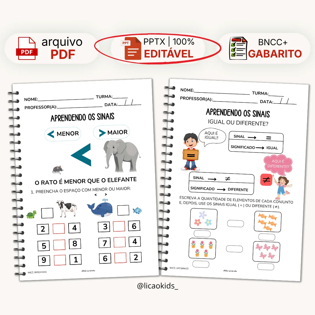 Matemática 4 Operações 1º ao 5º ano Editável - imagem 1