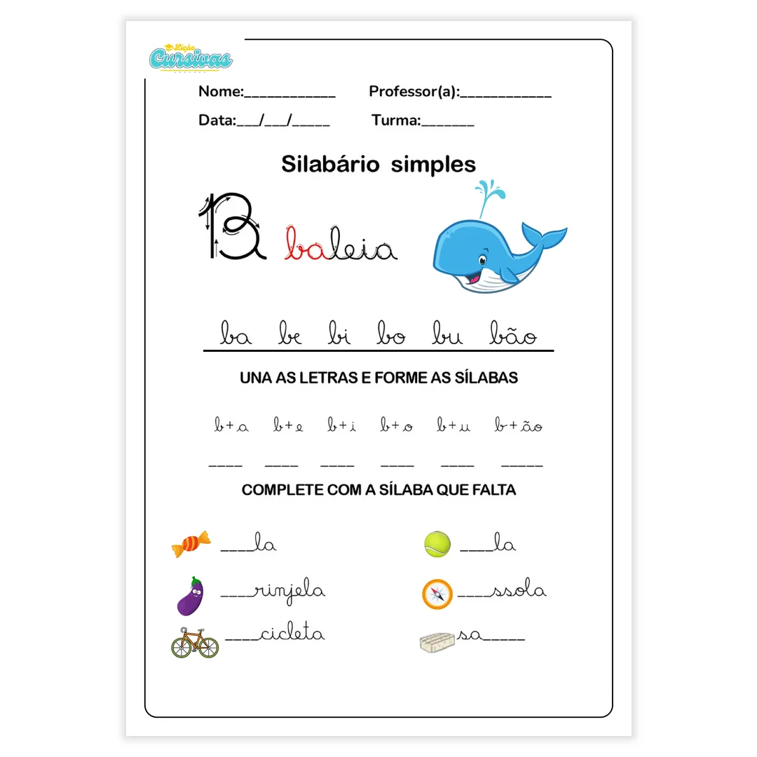Lição Cursivas - imagem 3