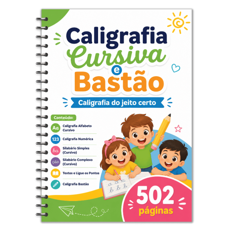 Caligrafia Cursiva e Bastão