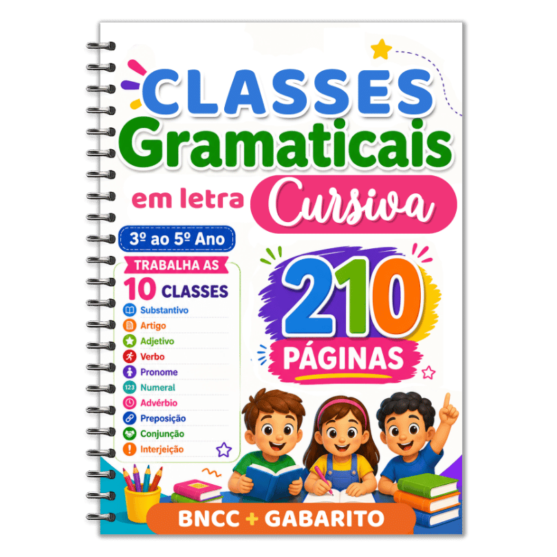 Classes Gramaticais em Letra Cursiva